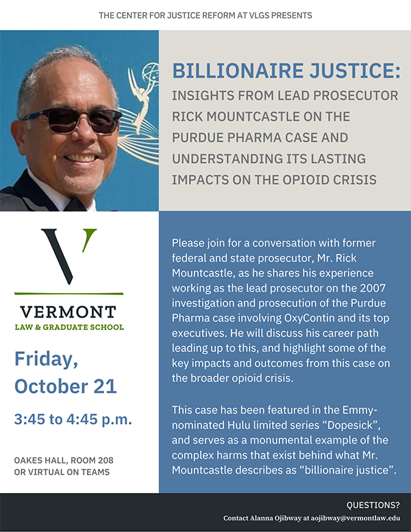 Flyer of the Friday Oct 21, 2022 VLGS Event for Attorney Rick Mountcastle