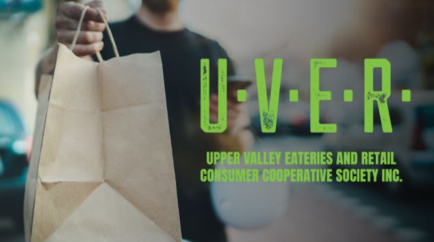 The logo of the Upper Valley Eateries and Retail consumer cooperative