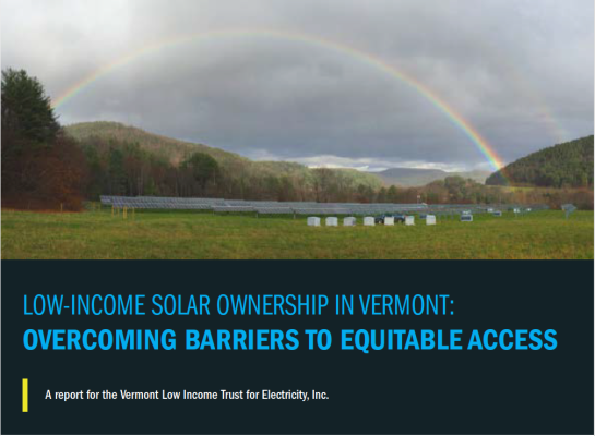 Low Income Solar Ownership Vermont