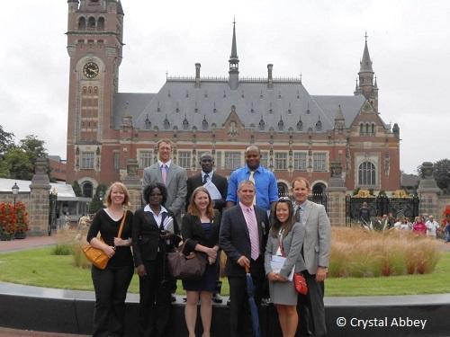 Students learning international criminal law abroad at the Nuremberg Summer Program