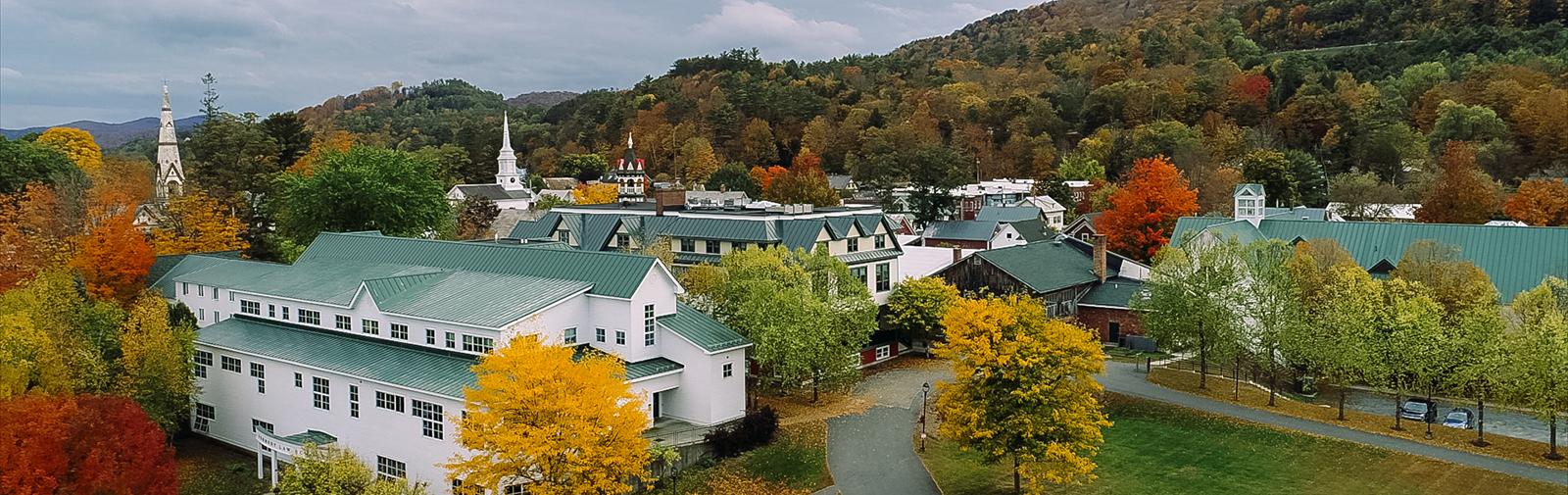 Aerial View of Vermont Law School Campus