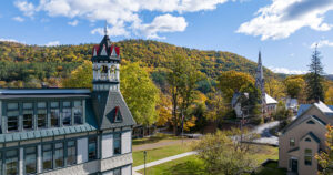Vermont Law and Graduate School campus in autumn