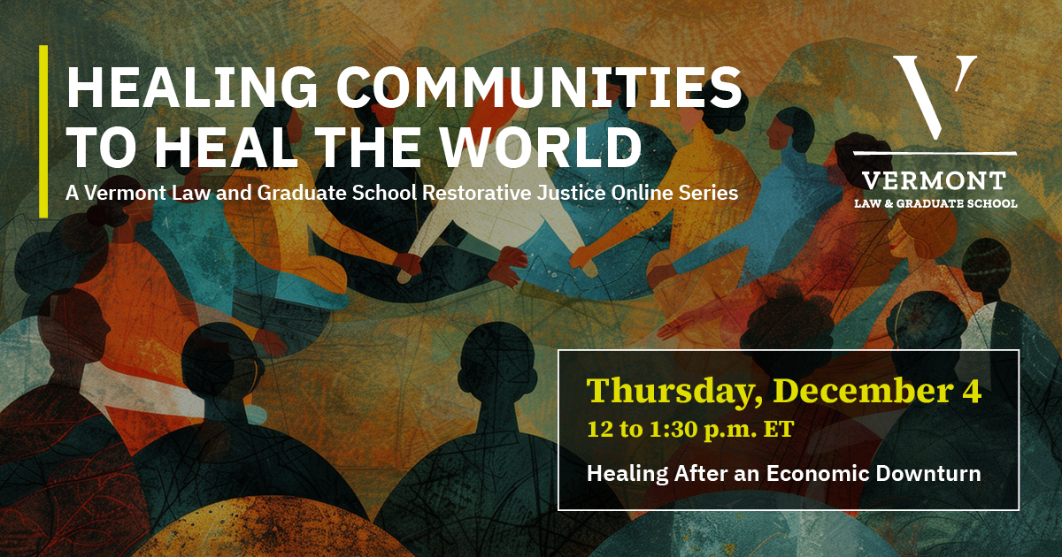 "Healing Communities to Heal the World" with the Center for Justice Reform (Thursday, December 4 at 12 p.m. ET)