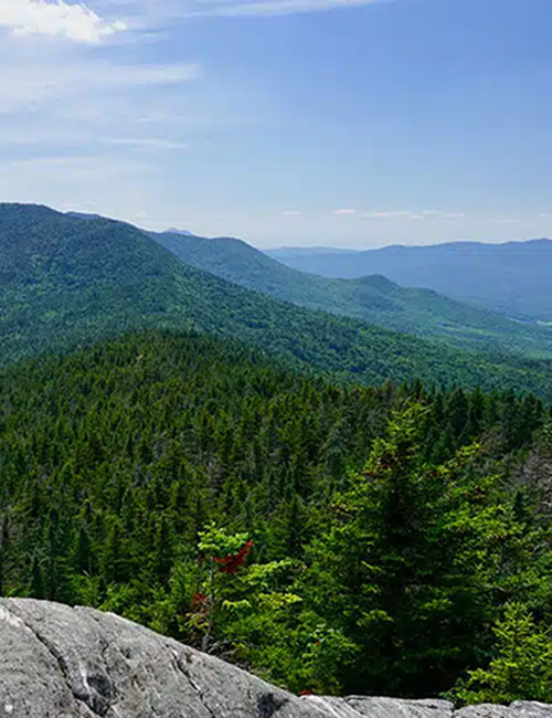 A view of Vermont's Worcester mountain range.