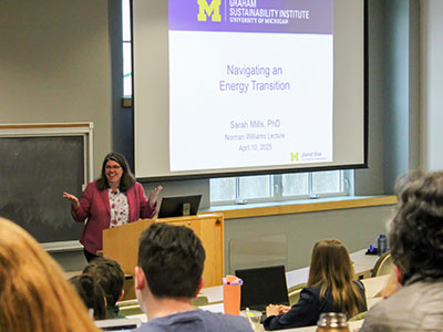 Dr. Sarah Mills delivers the 2025 Norman Williams Distinguished Lecture in Land Use Planning and the Law