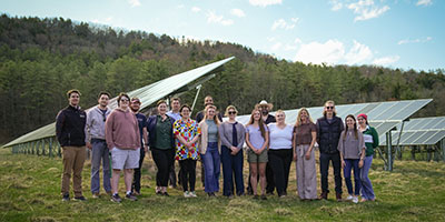 Energy Clinic visits a local solar array.