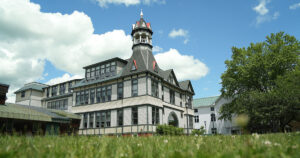 Debevoise Hall in summer