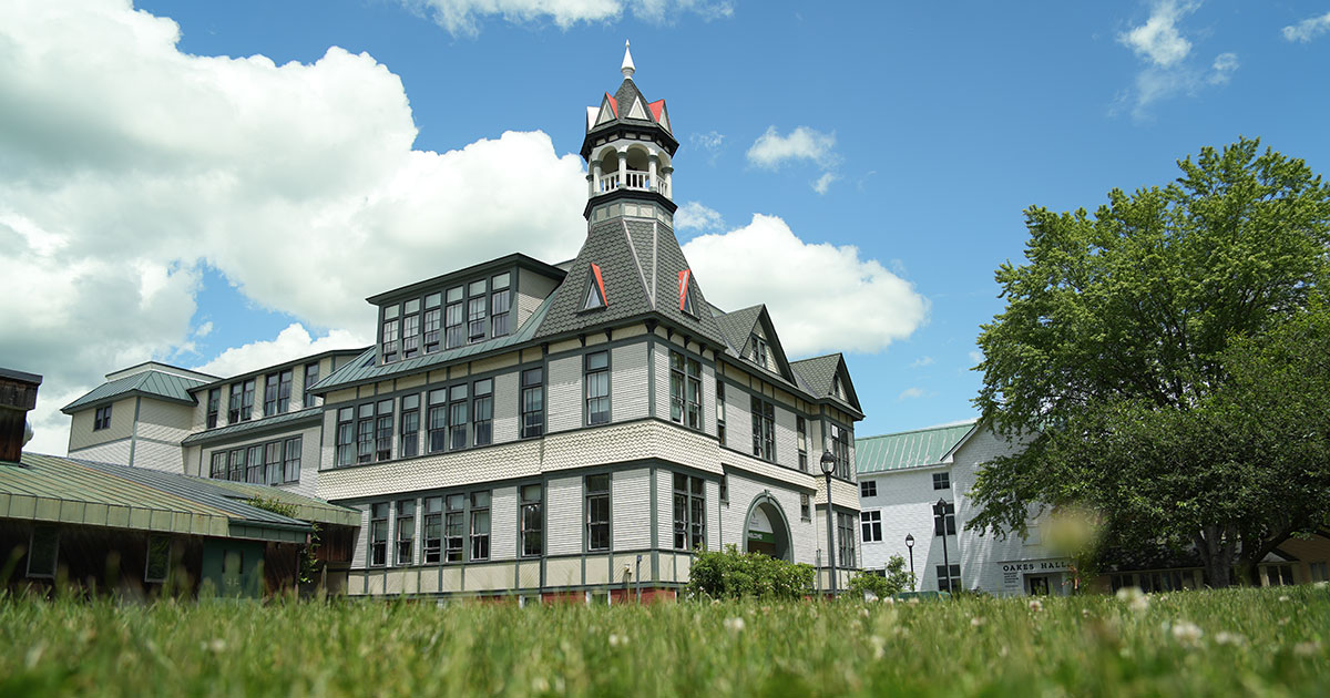 Debevoise Hall in summer