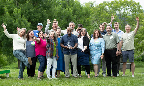 A group shot of alumni during Alumni Weekend 2025